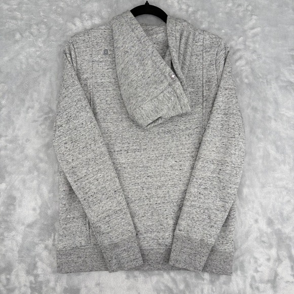 Figs Hoodie Women Small Scrub Gray On Shift Full Zip Medical Nurse Sweater Logo - Picture 14 of 16